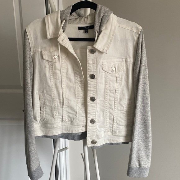 Hooded Jean Jacket - Picture 1 of 5